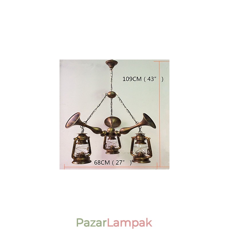 Rusztikus Lodge Vintage Retro Country Globe festési funkció mini stílusú tervezőknek Fém csillár