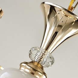 Csillár Modern, kortárs galvanizált funkció a Crystal Metal számára