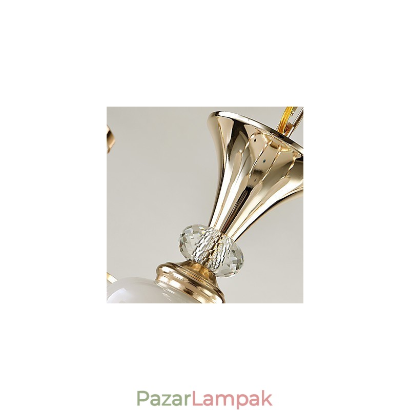 Csillár Modern, kortárs galvanizált funkció a Crystal Metal számára