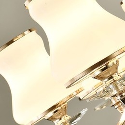 Csillár Modern, kortárs galvanizált funkció a Crystal Metal számára