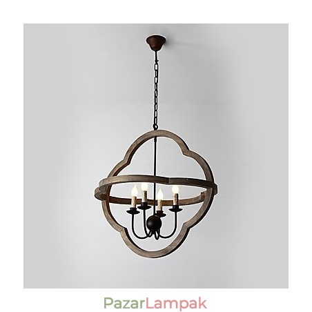 Vintage fém amerikai ipari loft festés színes fa csillár lámpa a beltéri dekoráció függőlámpa Vintage fém amerikai ipari loft festés színes fa csillár lámpa a beltéri dekoráció függőlámpa