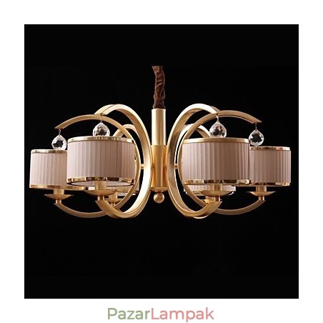 Modern kortárs bronz fémcsillár Modern kortárs bronz fémcsillár