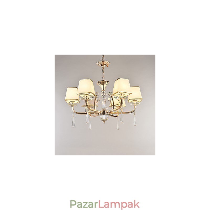 Csillár Modern, kortárs galvanizált funkció a Crystal Metal számára