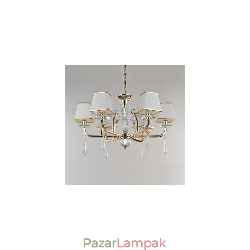 Csillár Modern, kortárs galvanizált funkció a Crystal Metal számára