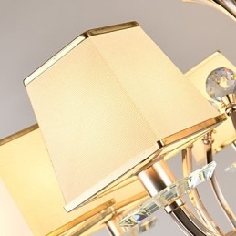 Csillár Modern, kortárs galvanizált funkció a Crystal Metal számára