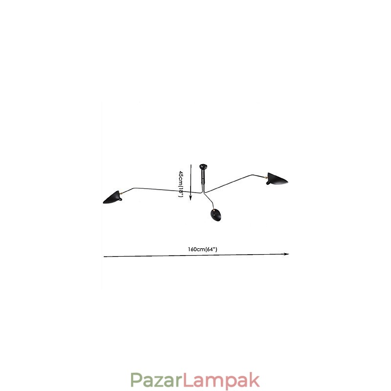 Modern kortárs festési funkció tervezőknek Fémcsillár