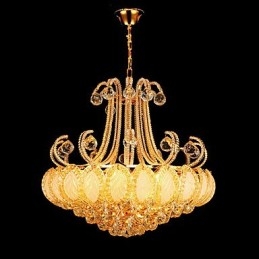 Modern luxus csillár kristály függőlámpa 50 cm átmérőjű, 8 db izzót tartalmaz