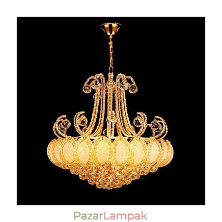 Modern luxus csillár kristály függőlámpa 50 cm átmérőjű, 8 db izzót tartalmaz Modern luxus csillár kristály függőlámpa 50 cm átmérőjű, 8 db izzót tartalmaz
