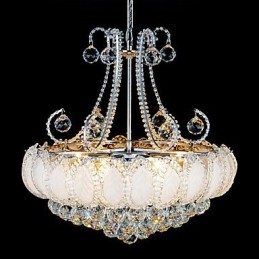 Modern luxus csillár kristály függőlámpa 50 cm átmérőjű, 8 db izzót tartalmaz