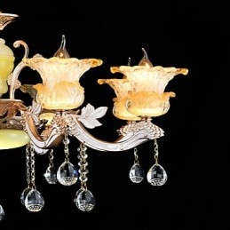 Modern, kortárs, hagyományos klasszikus cinkötvözet funkció a kristály mini stílusú fém függőlámpához