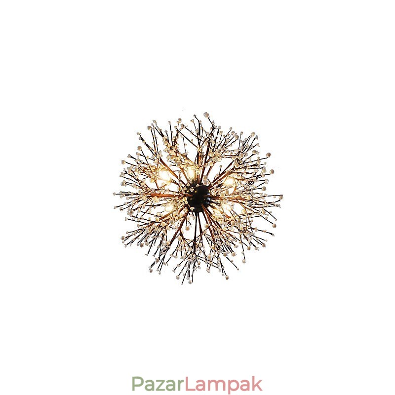 Modern csillár tűzijáték vintage kovácsoltvas 8 fénnyel Csillársziget függő világítás mennyezeti lámpa