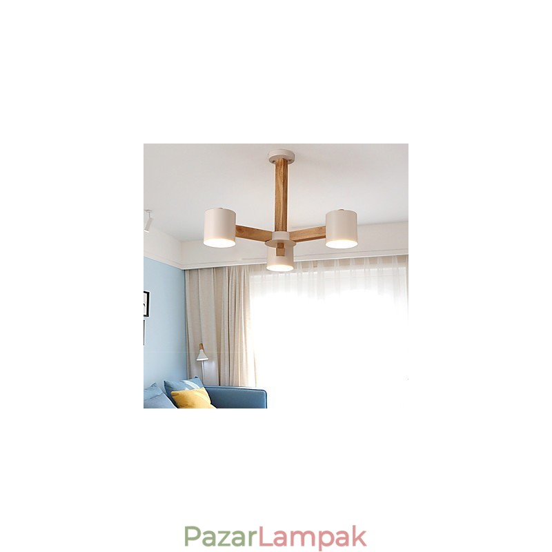 3 lámpa csillár Modern, kortárs, hagyományos, klasszikus, szüreti vidéki fa jellemző a fához