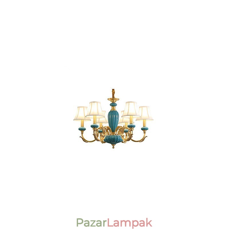 Minden réz csillár Jade dekoratív csillár