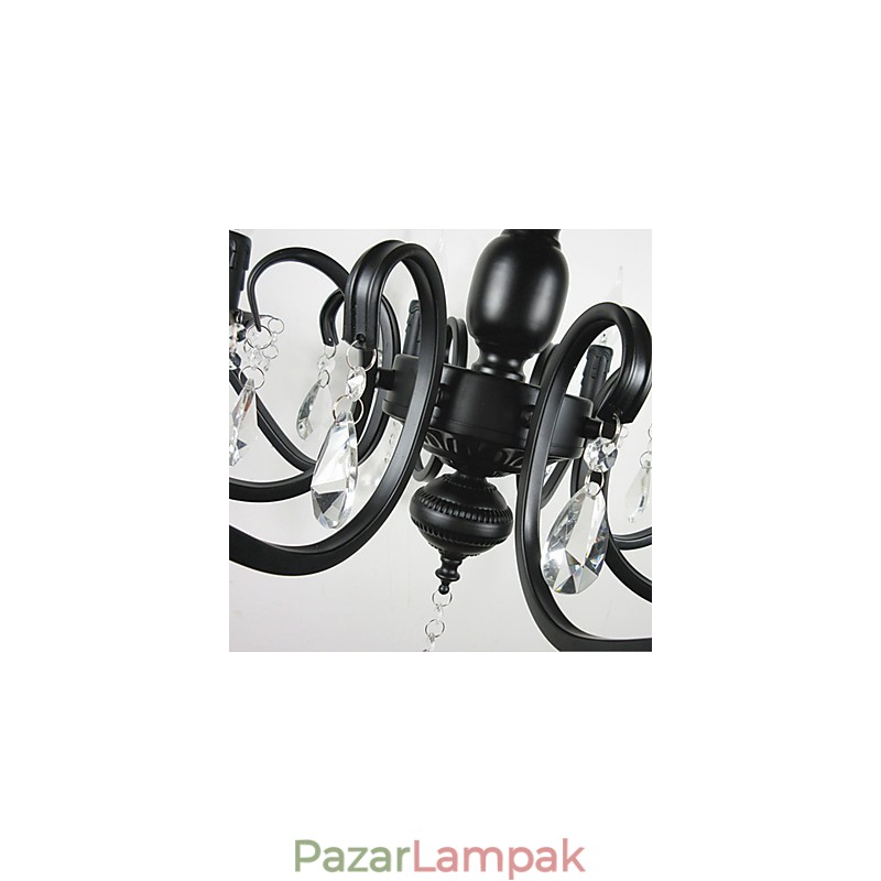 Csillár Egyszerű Crystal Iron gyertyafények Dekorációs Lámpák Világítás