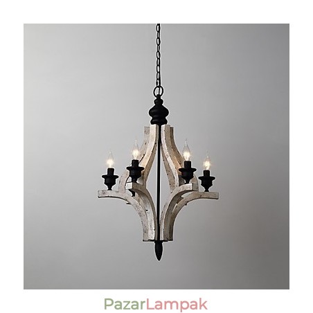 Vintage festés funkció Mini stílusú fa bambusz csillár lámpa a díszítő függőlámpa Vintage festés funkció Mini stílusú fa bambusz csillár lámpa a díszítő függőlámpa
