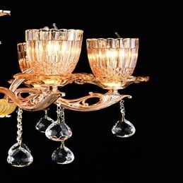 Modern, kortárs, hagyományos klasszikus cinkötvözet funkció a kristály mini stílusú fém függőlámpához