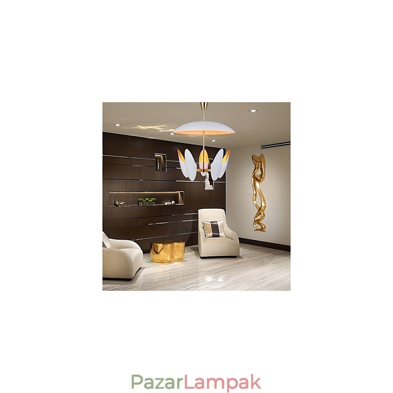 5 Light Chandelier Brief Art Modern kortárs függőlámpa