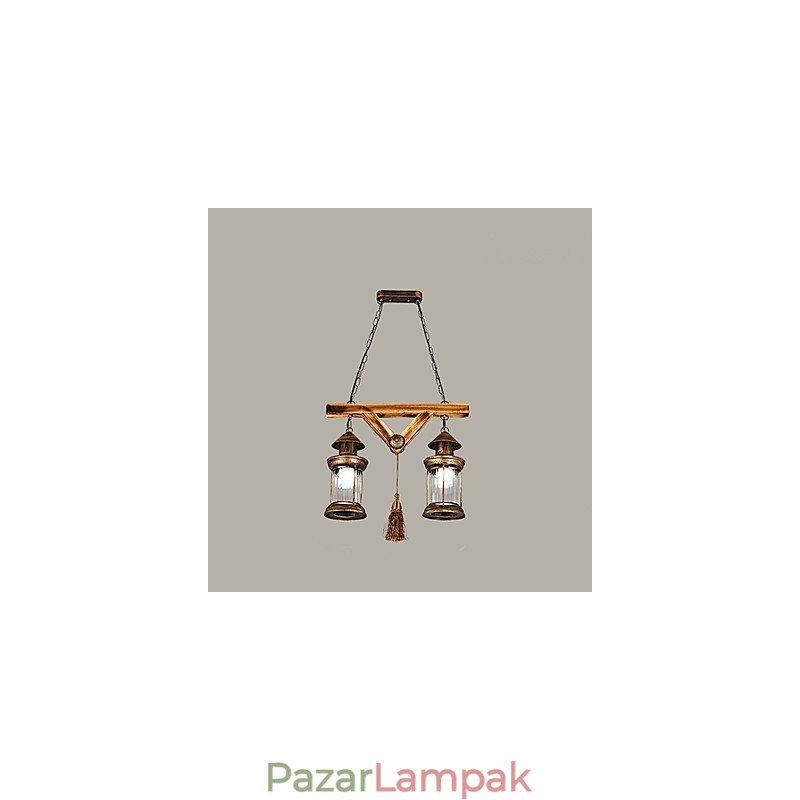 Rusztikus Lodge Globe Vintage Retro Country Painting funkció mini stílusú tervezőknek Fém csillár