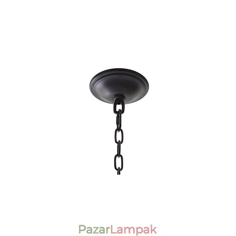 Retro stílusú vas függőlámpa 8 lámpával