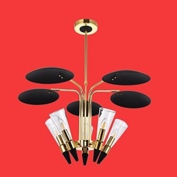 Személyre szabott, állítható irányú Art csillár lámpacsillár