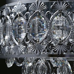 Elegáns modern átlátszó kristálycsillár 4 lámpával