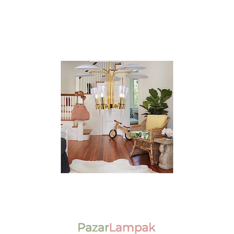 Személyre szabott, állítható irányú Art csillár lámpacsillár