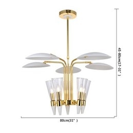 Személyre szabott, állítható irányú Art csillár lámpacsillár