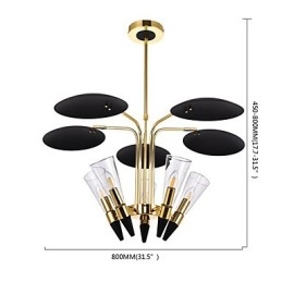 Személyre szabott, állítható irányú Art csillár lámpacsillár