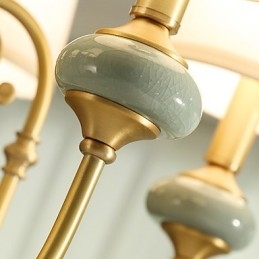 Csillár Traditional Classic Country Brass funkció mini stílusú fém 6 izzókhoz
