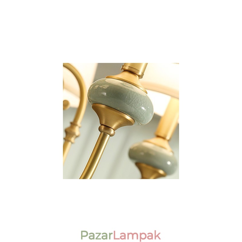 Csillár Traditional Classic Country Brass funkció mini stílusú fém 6 izzókhoz