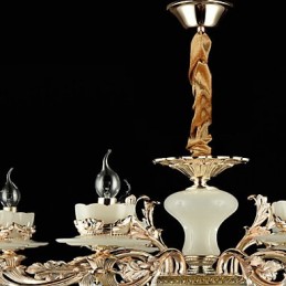 Hagyományos klasszikus cinkötvözet funkció a Crystal Mini Style fém 8 izzós csillárhoz