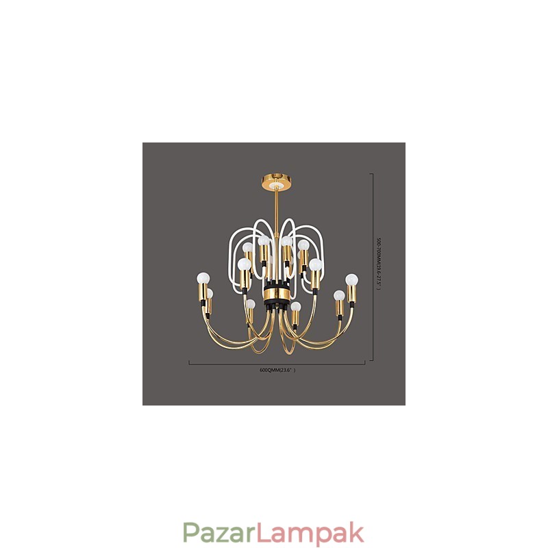 Modern, kortárs, személyre szabott mini stílusú csillár