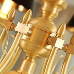 Csillár Traditional Classic Country Brass funkció mini stílusú fém 6 izzókhoz