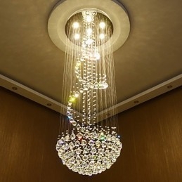 Modern kristály mennyezeti csillár lámpák beltéri függőlámpák deco világítótestek