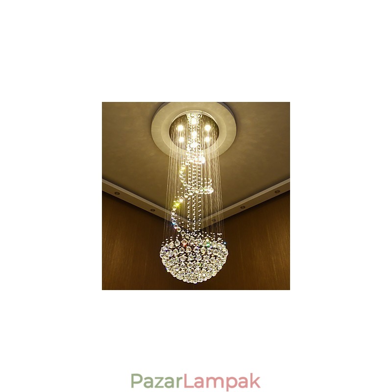 Modern kristály mennyezeti csillár lámpák beltéri függőlámpák deco világítótestek