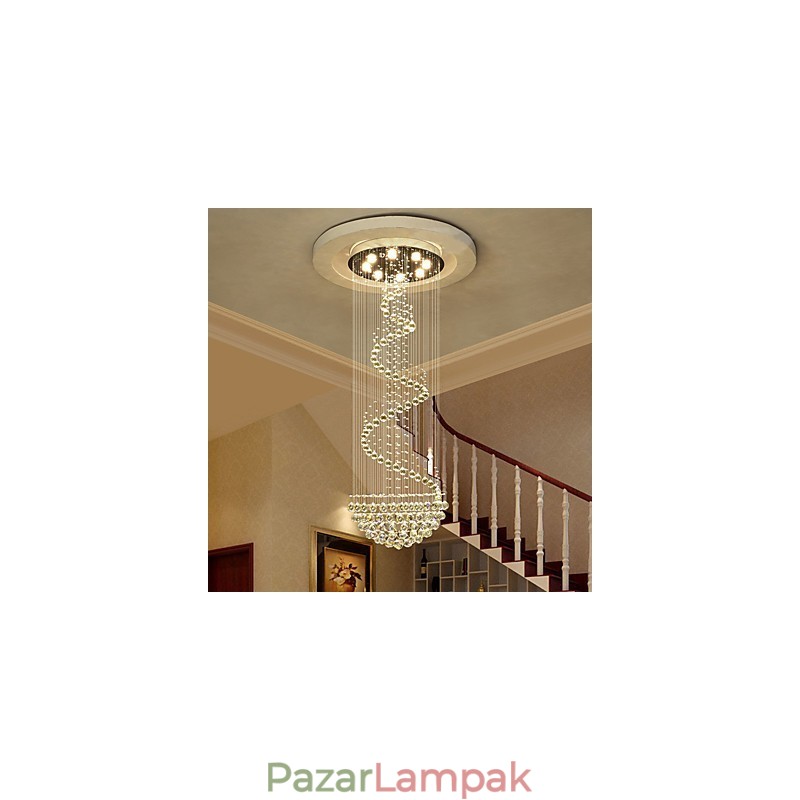 Modern kristály mennyezeti csillár lámpák beltéri függőlámpák deco világítótestek
