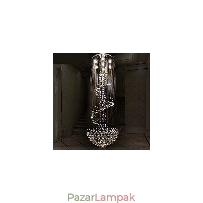 Modern kristály mennyezeti csillár lámpák beltéri függőlámpák deco világítótestek