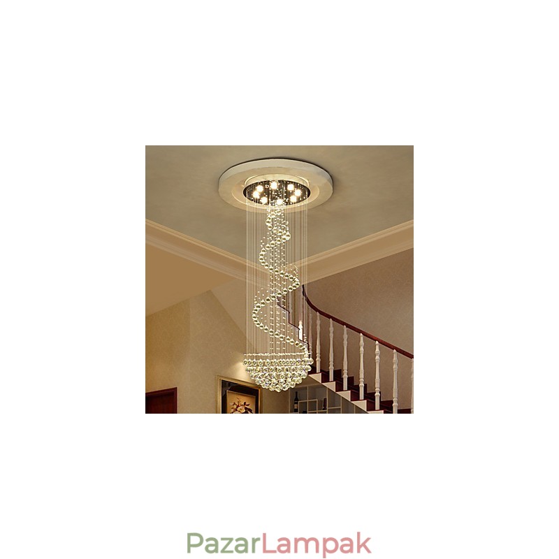 Modern kristály mennyezeti csillár lámpák beltéri függőlámpák deco világítótestek