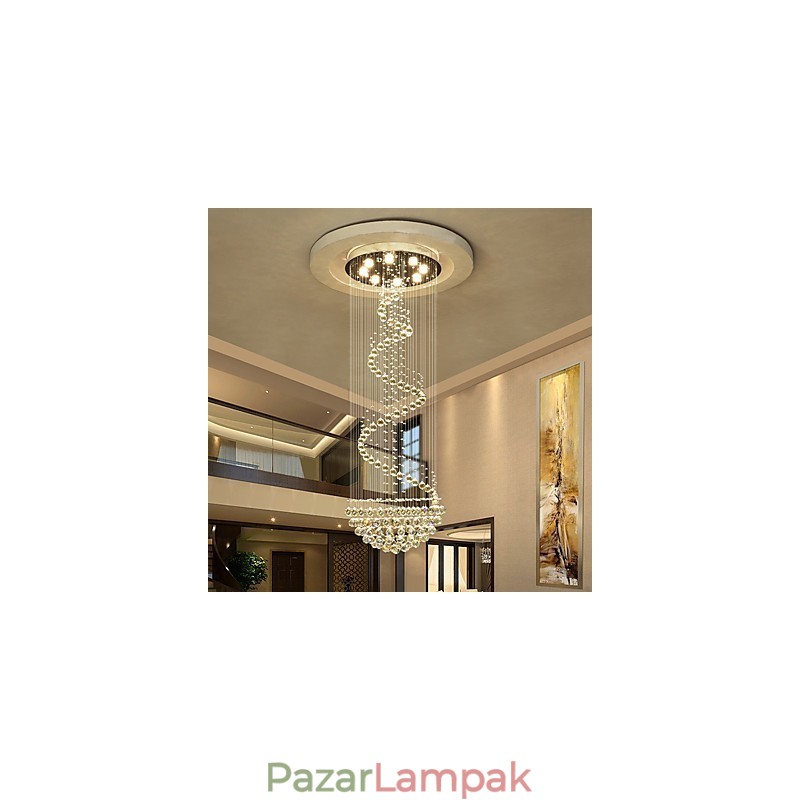 Modern kristály mennyezeti csillár lámpák beltéri függőlámpák deco világítótestek