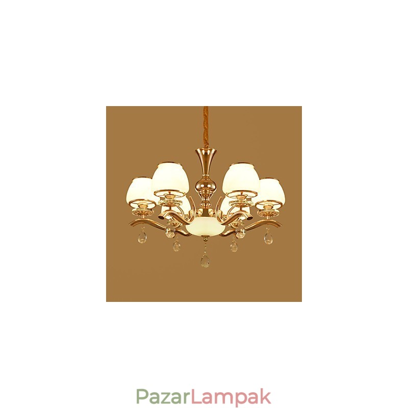 Csillár Modern, kortárs galvanizált funkció a Crystal Metal számára