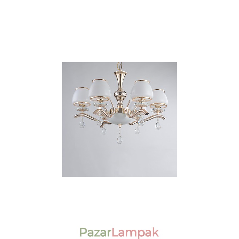 Csillár Modern, kortárs galvanizált funkció a Crystal Metal számára