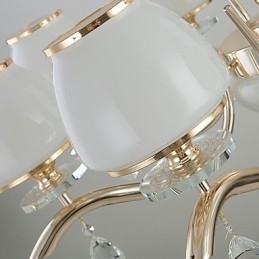 Csillár Modern, kortárs galvanizált funkció a Crystal Metal számára