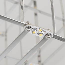 Modern csillárfény rozsdamentes acél lámpa padlásvilágítás