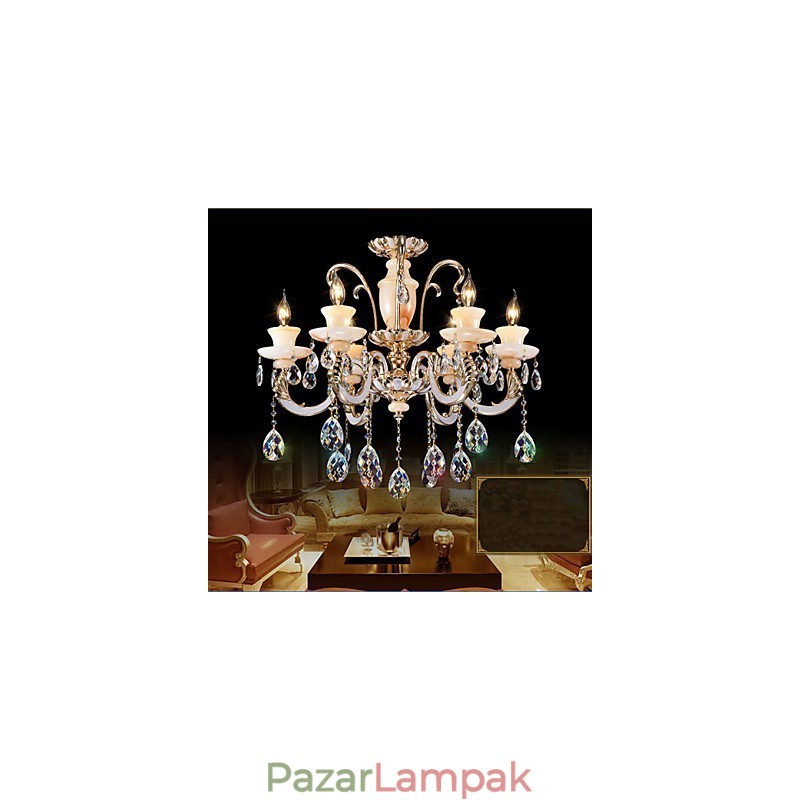 Európai kiváló minőségű jade kristály függőlámpa légköri cink ötvözet függőlámpa gyertyakristály lámpa