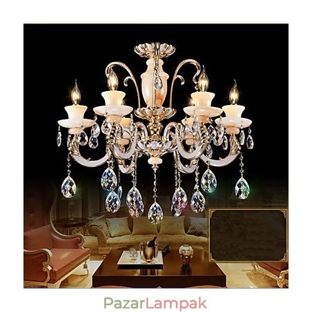 Európai kiváló minőségű jade kristály függőlámpa légköri cink ötvözet függőlámpa gyertyakristály lámpa