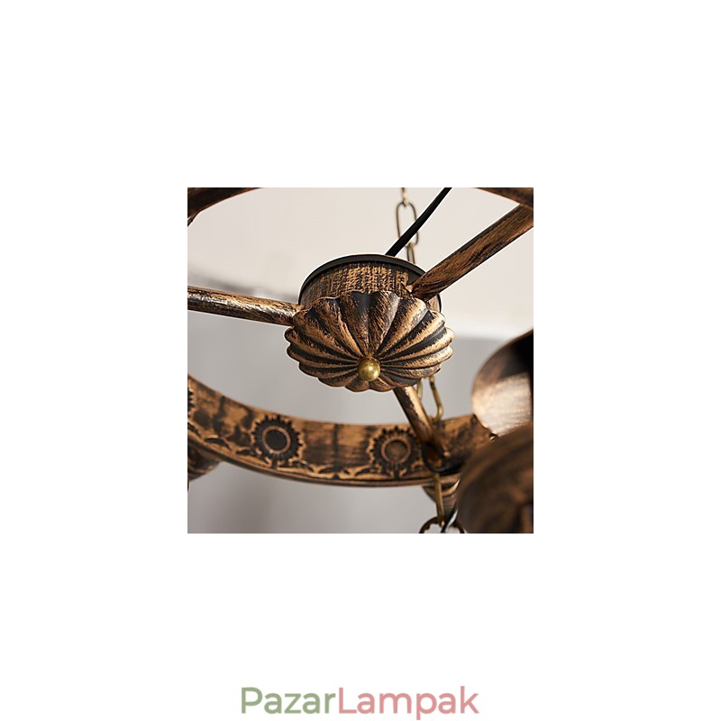 Rusztikus Lodge Vintage Retro Country Globe festési funkció mini stílusú tervezőknek Fém csillár