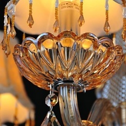 Csillár Crystal Retro Glass 4 Light