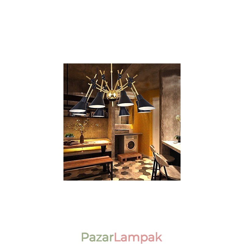 Személyre szabott, állítható irányú Art csillár lámpa csillár N