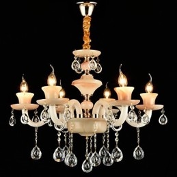 Hagyományos klasszikus galvanizált funkció a Crystal Mini stílusú fémcsillárhoz