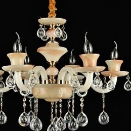 Hagyományos klasszikus galvanizált funkció a Crystal Mini stílusú fémcsillárhoz